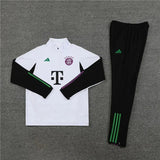 2023/2024 Bayern Munich Half-Pull Tracksuit White