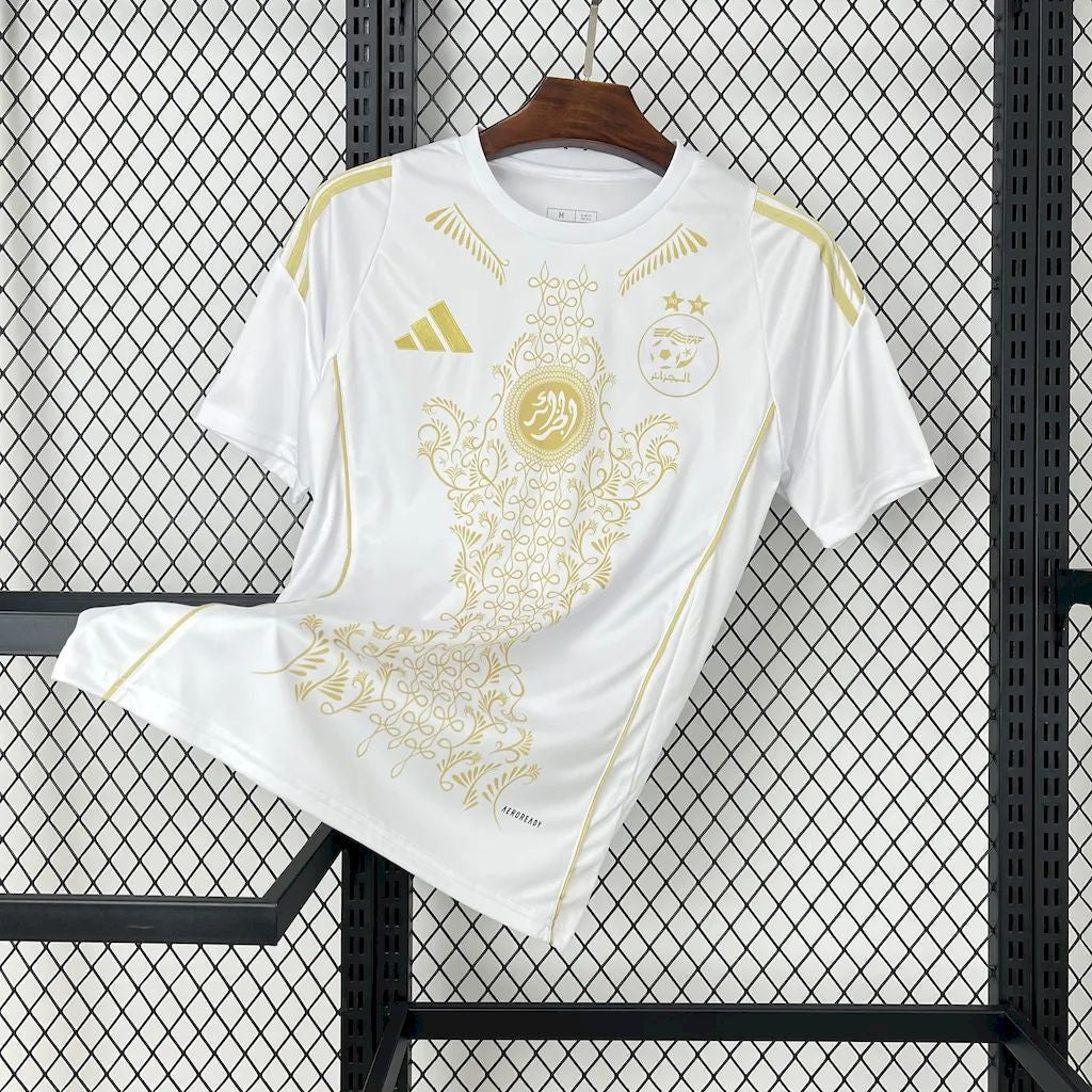 Algeria White Gold Special Edition Football Shirt image 1