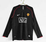 2007/2008 Retro Manchester United Long Sleeve Soccer Jersey Third Away