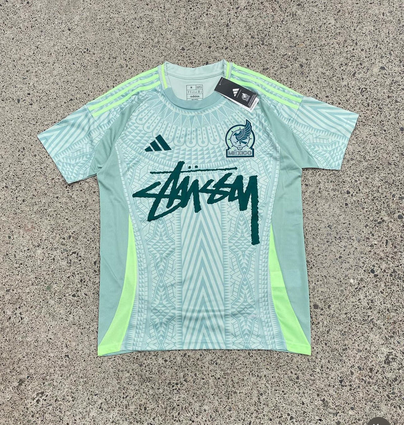 Stussy x Mexico Mint Limited Edition Football Shirt image 1