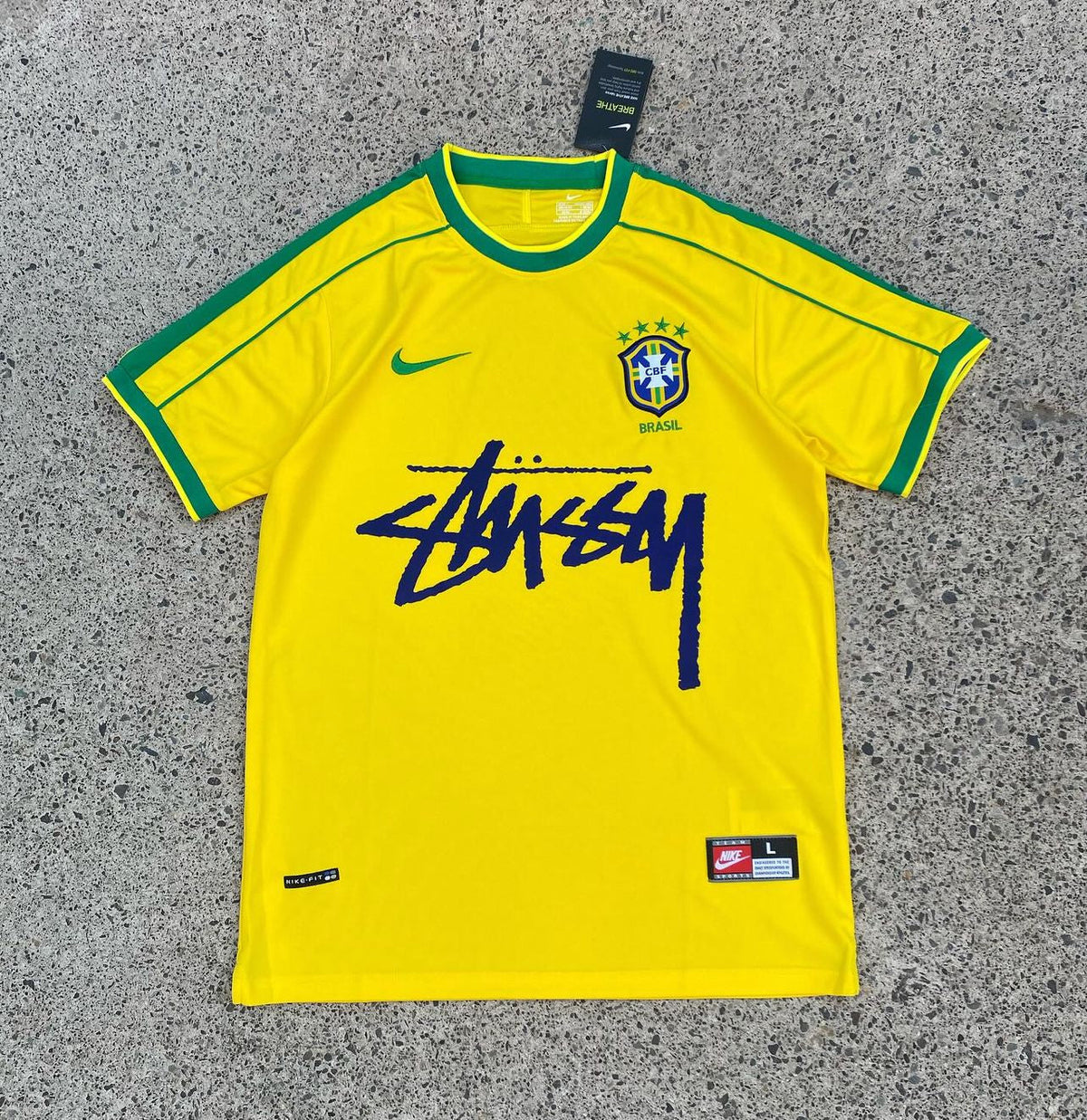 Stussy x 1998 Brazil Limited Edition Football Shirt image 1