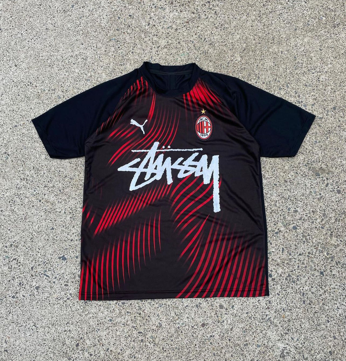 Stussy x AC Milan Limited Edition Football Shirt image 1