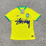Stussy x Brazil Yellow Limited Edition Football Shirt image 1