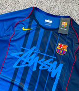 Stussy x Barcelona Blue Limited Edition Football Shirt image 3