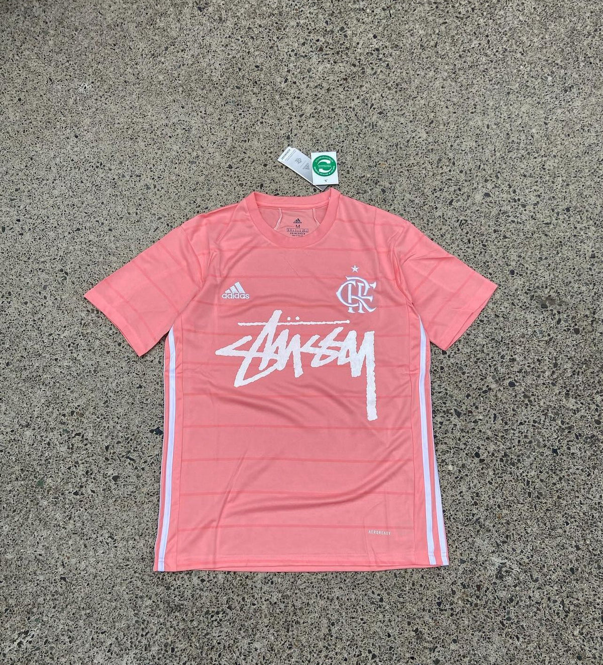 Stussy x Flamengo Coral Limited Edition Football Shirt image 1
