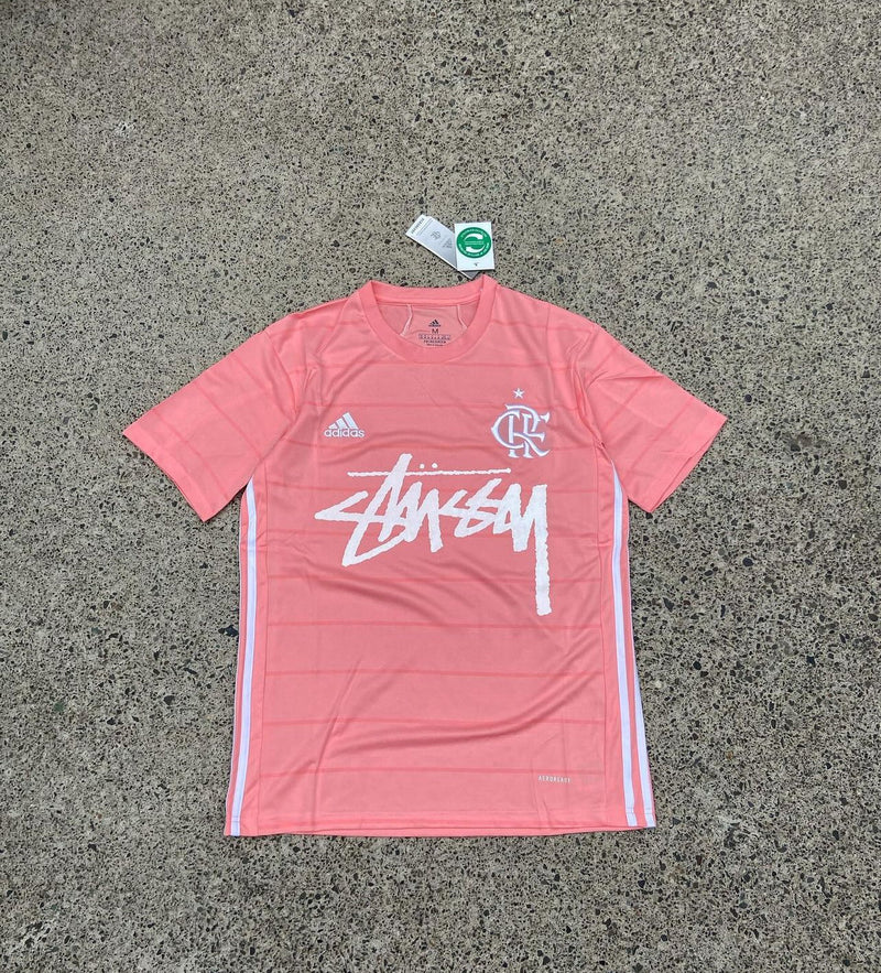 Stussy x Flamengo Coral Limited Edition Football Shirt image 1