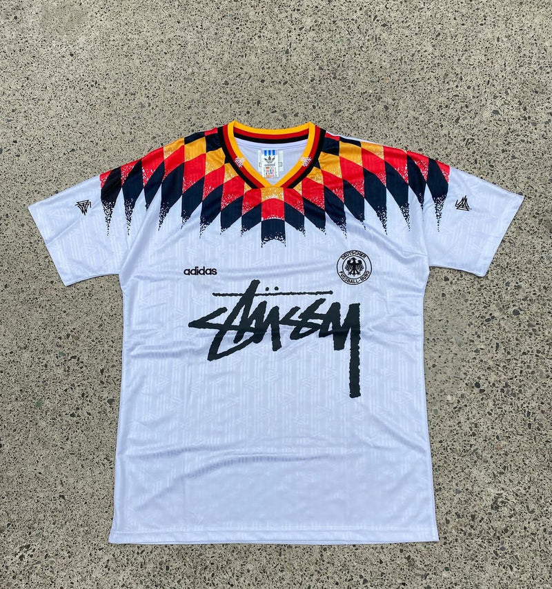 Stussy x Germany 1994 Retro Limited Edition Football Shirt image 1