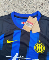 Stussy x Inter Milan Blue Black Limited Edition Football Shirt image 3