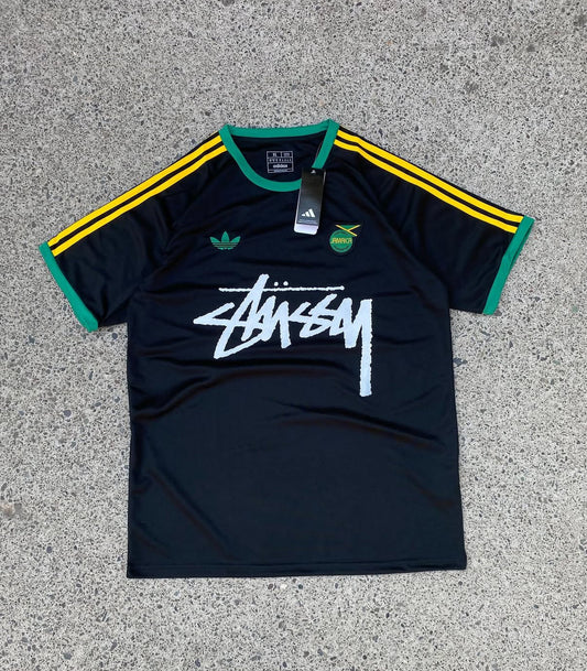 Stussy x Jamaica Black Limited Edition Football Shirt image 1