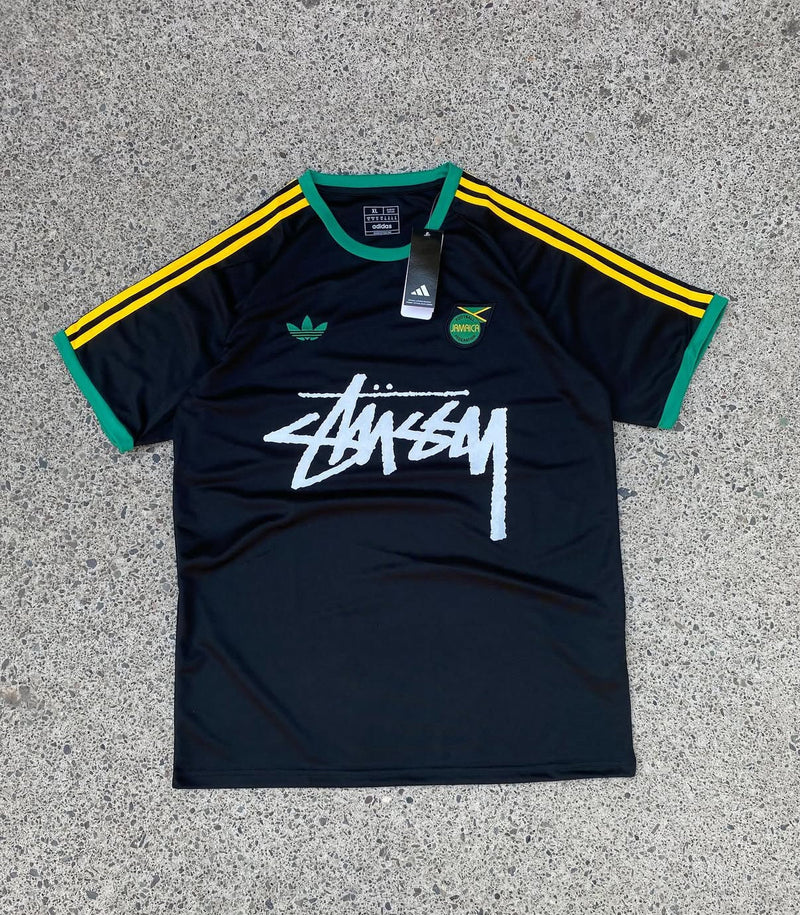 Stussy x Jamaica Black Limited Edition Football Shirt image 1