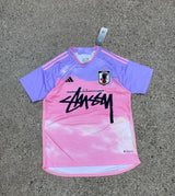 Stussy x Japan Pink Purple Limited Edition Football Shirt image 1