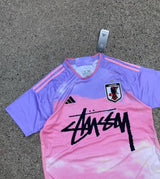 Stussy x Japan Pink Purple Limited Edition Football Shirt image 3