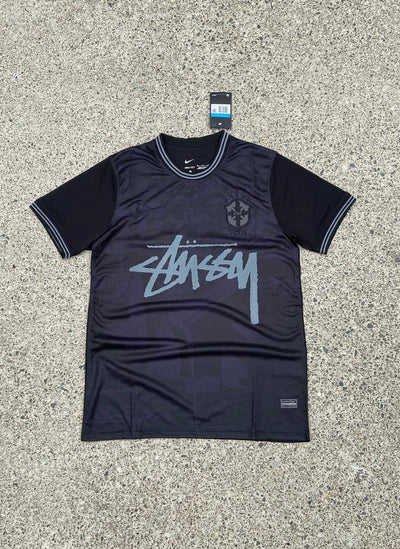 Stussy x Brazil Blackout Limited Edition Football Shirt image 1