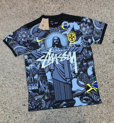 Stussy x Brazil Jesus Limited Edition Football Shirt image 1