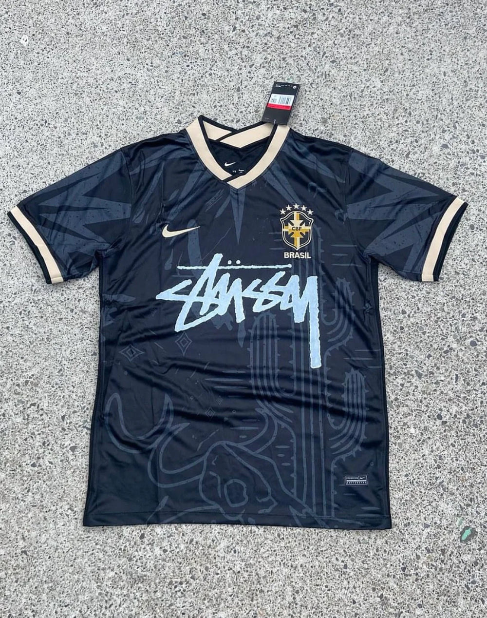 Stussy x Brazil Desert Breeze Limited Edition Football Shirt image 1