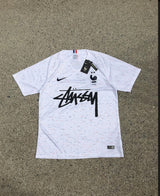 Stussy x France White Limited Edition Football Shirt image 1