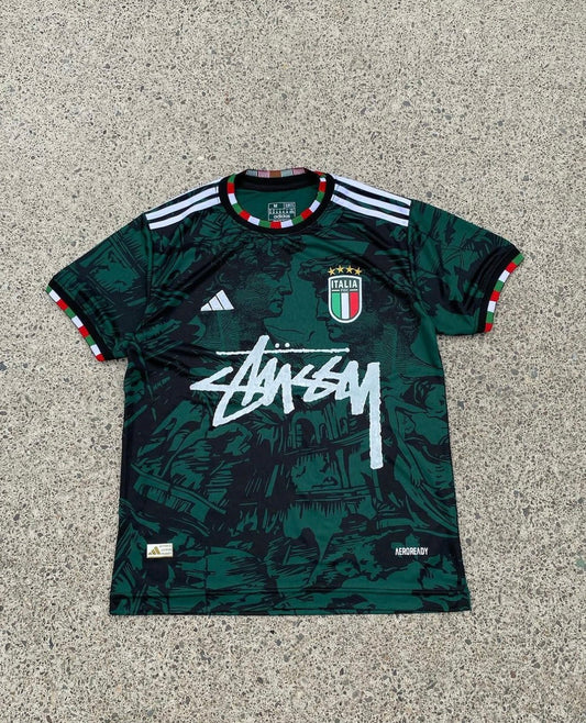 Stussy x Italy Azzuro Era Limited Edition Football Shirt image 1
