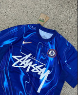 Stussy x Chelsea Blue Limited Edition Football Shirt image 2