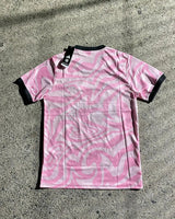 Stussy x Flamengo Pink Pattern Limited Edition Football Shirt image 2