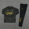 2022/2023 PSG Paris Saint-Germain Black Half-Pull Tracksuit