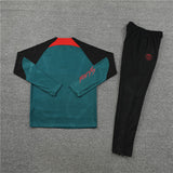 2024/2025 PSG Paris Saint-Germain Green Half-Pull Tracksuit