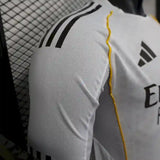 2025/2026 Player Version Real Madrid Home Long Sleeves Football Shirt