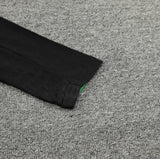 2025 Brazil Black and Green Half-Pull Tracksuit