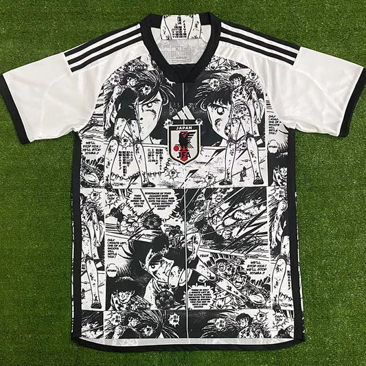 23-24 Japan Anime Edition Black White Fans Training Shirts