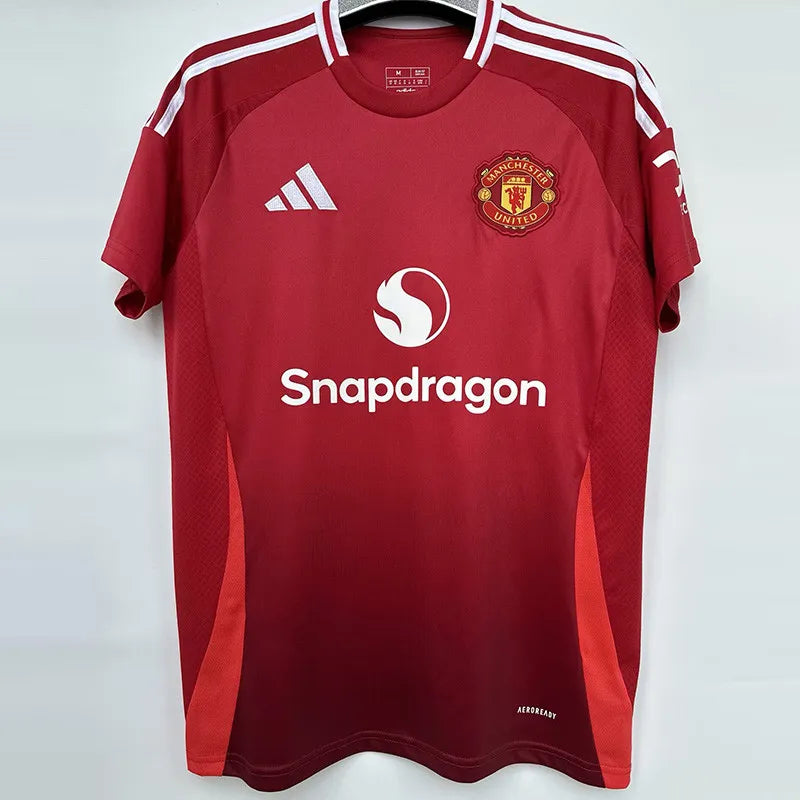 24-25 Man Utd Home  Fans Soccer Jersey