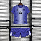 2025/2026 Kids Barcelona Purple Goalkeeper Football Kit image 1