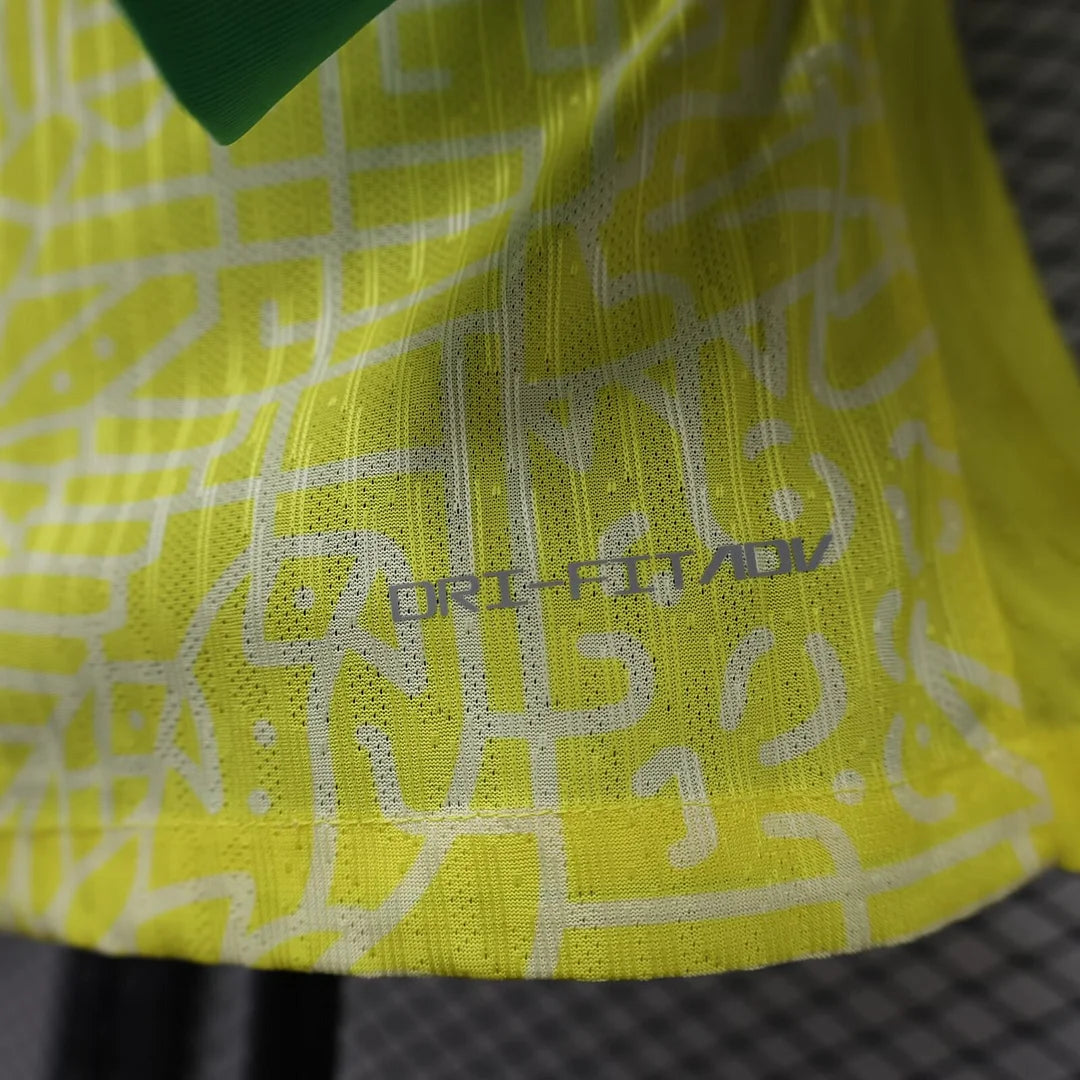 2024 Brazil Home Long Sleeve Player Version Football Shirt image 8