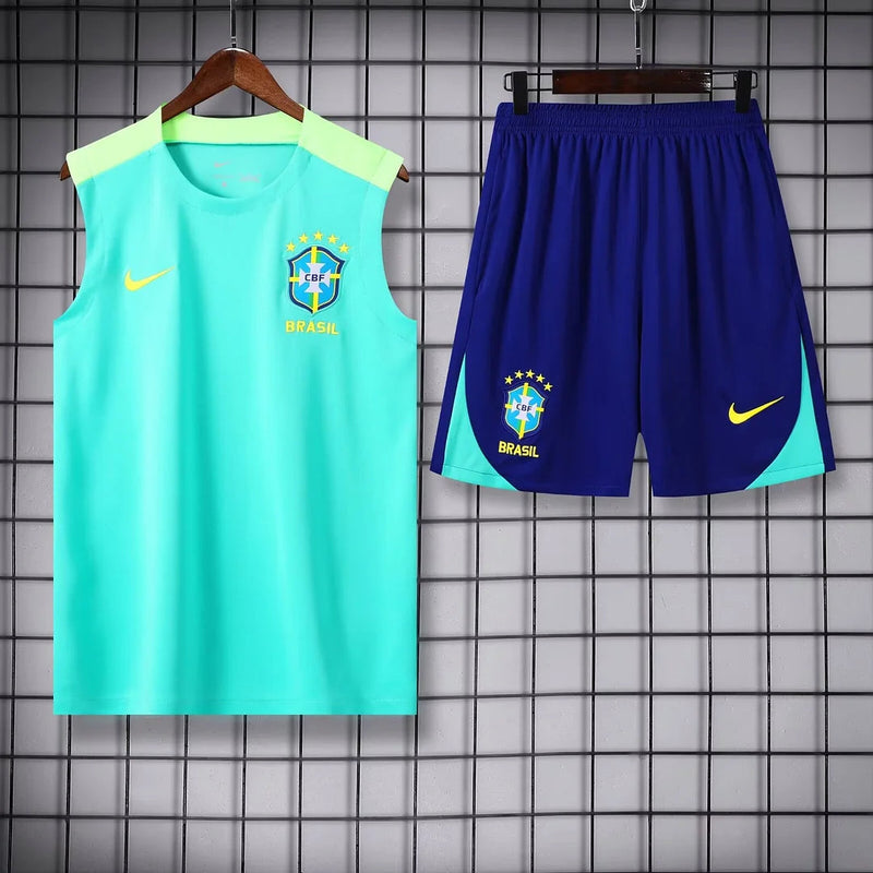 2024 Brazil Light Blue Pre-Match Training Set image 1