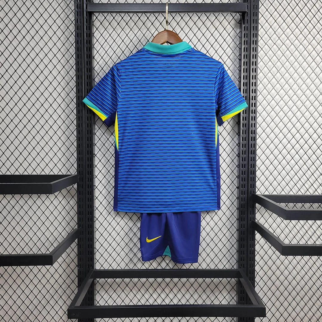 2024 Kids Brazil Away Football Shirt image 2