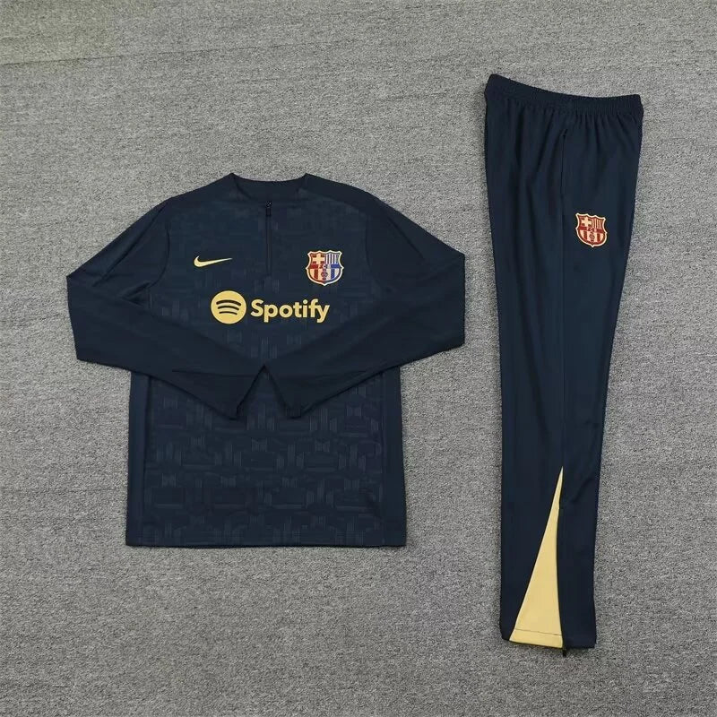 2024/2025 Barcelona Half-Pull Tracksuit Royal Blue