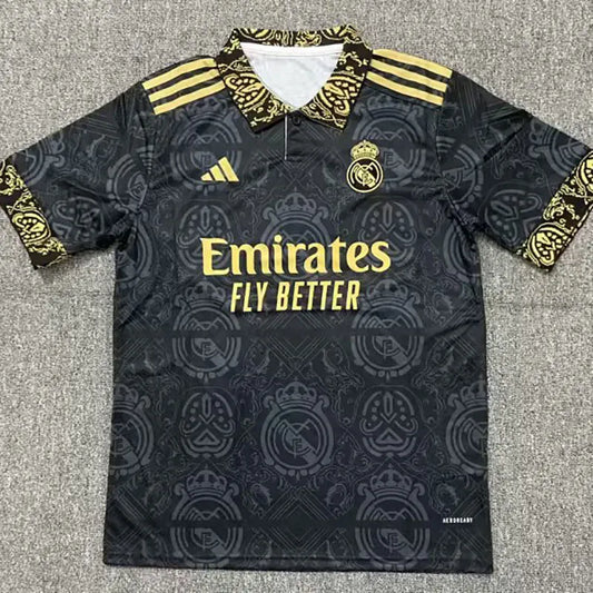 Maillots d'entraînement pour fans RMA édition spéciale 2023 noirs