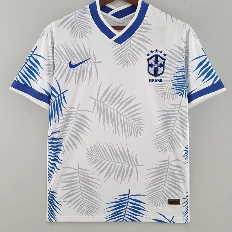 Maillot d'entraînement de football blanc édition spéciale Brésil 22-23 (Bruma Folha)