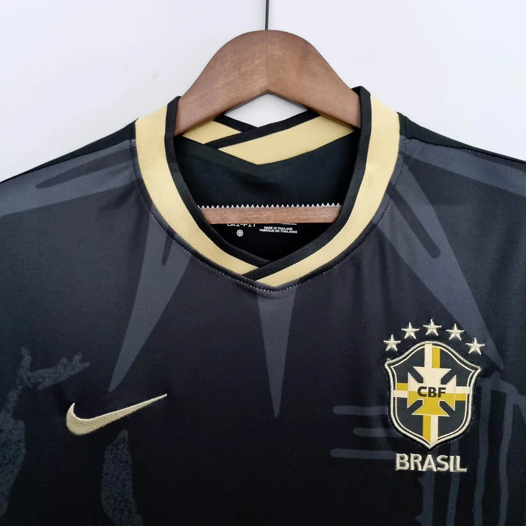 2022 Brazil Black Special Edition Football Shirt image 3