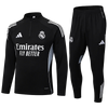 2025/2026 Real Madrid Black Half-Pull Tracksuit