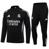 2025/2026 Real Madrid Black Half-Pull Tracksuit