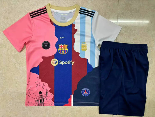 2025/2026 Kids Barcelona Messi Commemorative Edition Football Shirt image 1