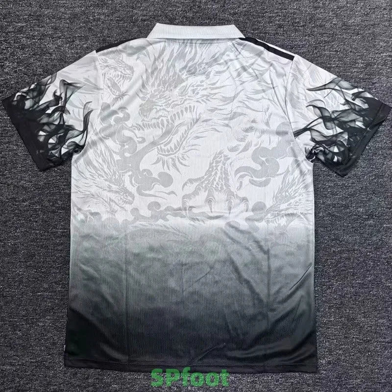 25-26 RMA Black White Polo Short Sleeve (Dragon Embers)