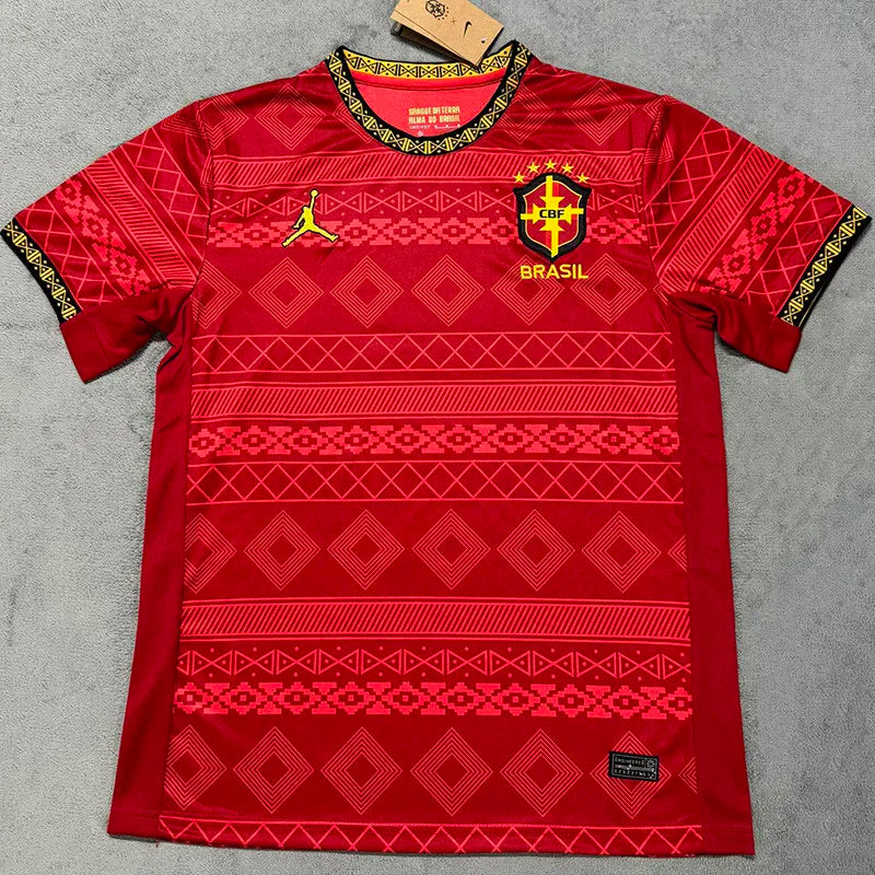 25-26 Brazil Red Special Edition Training shirts (Stussy)