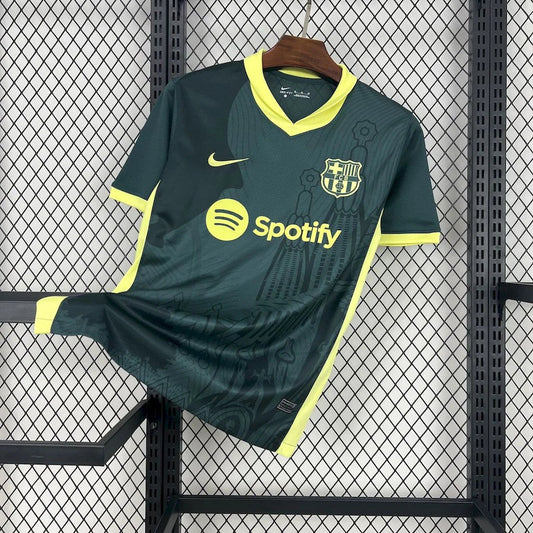 2024/2025 Barcelona Green Special Edition Football Shirt image 1