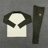 2023/2024 Barcelona Half-Pull Tracksuit Green