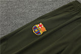 2023/2024 Barcelona Half-Pull Tracksuit Green