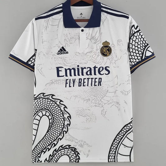 Maillots d'entraînement pour fans blancs édition spéciale RMA 2022-23