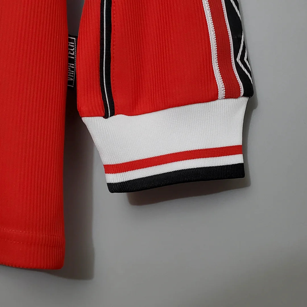 1998/1999 Manchester United Retro Long Sleeve Home Football Shirt
