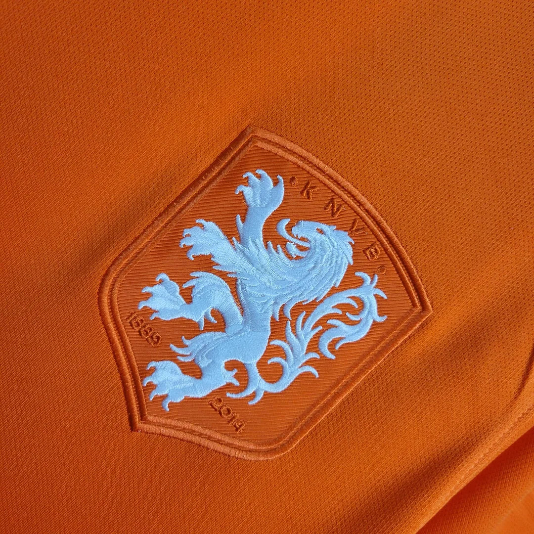 2014 Netherlands Home Retro Football Shirt image 4