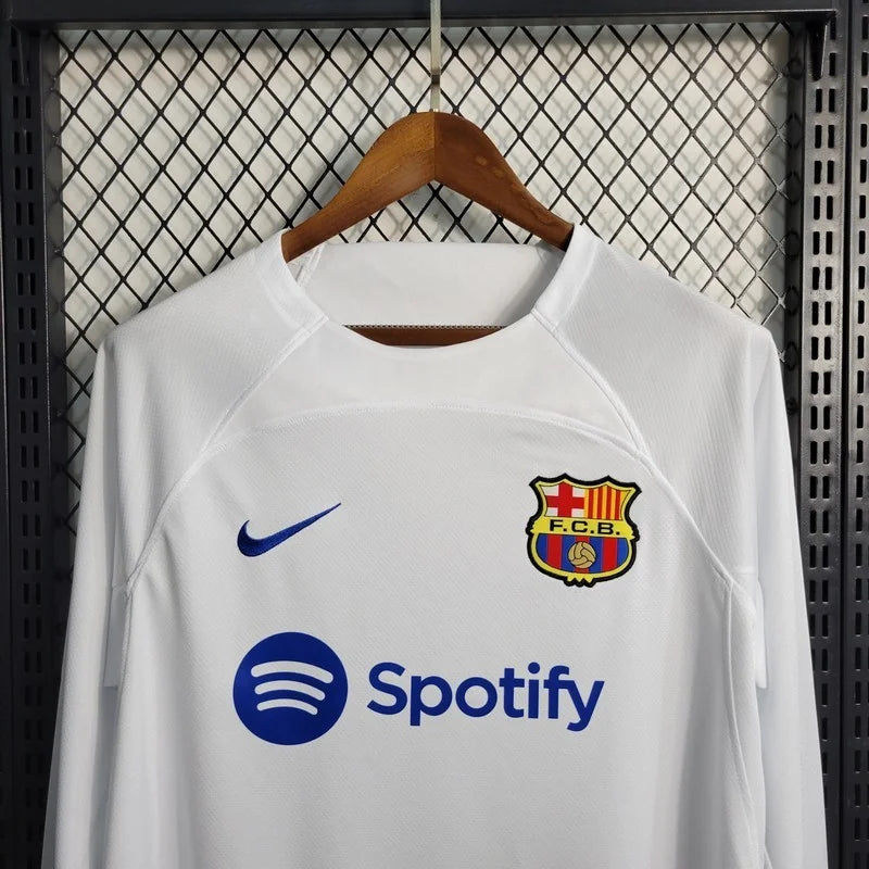 2023/2024 Barcelona Away Long Sleeve Football Shirt image 3