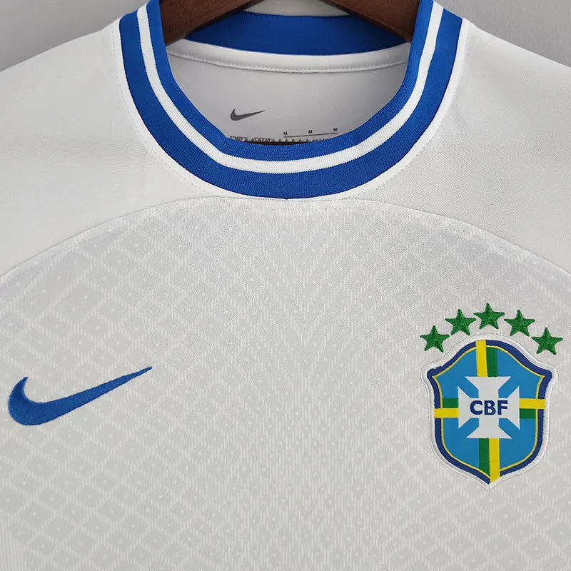 Maillot de football blanc pour supporters du Brésil 2022-23 Concept Edition